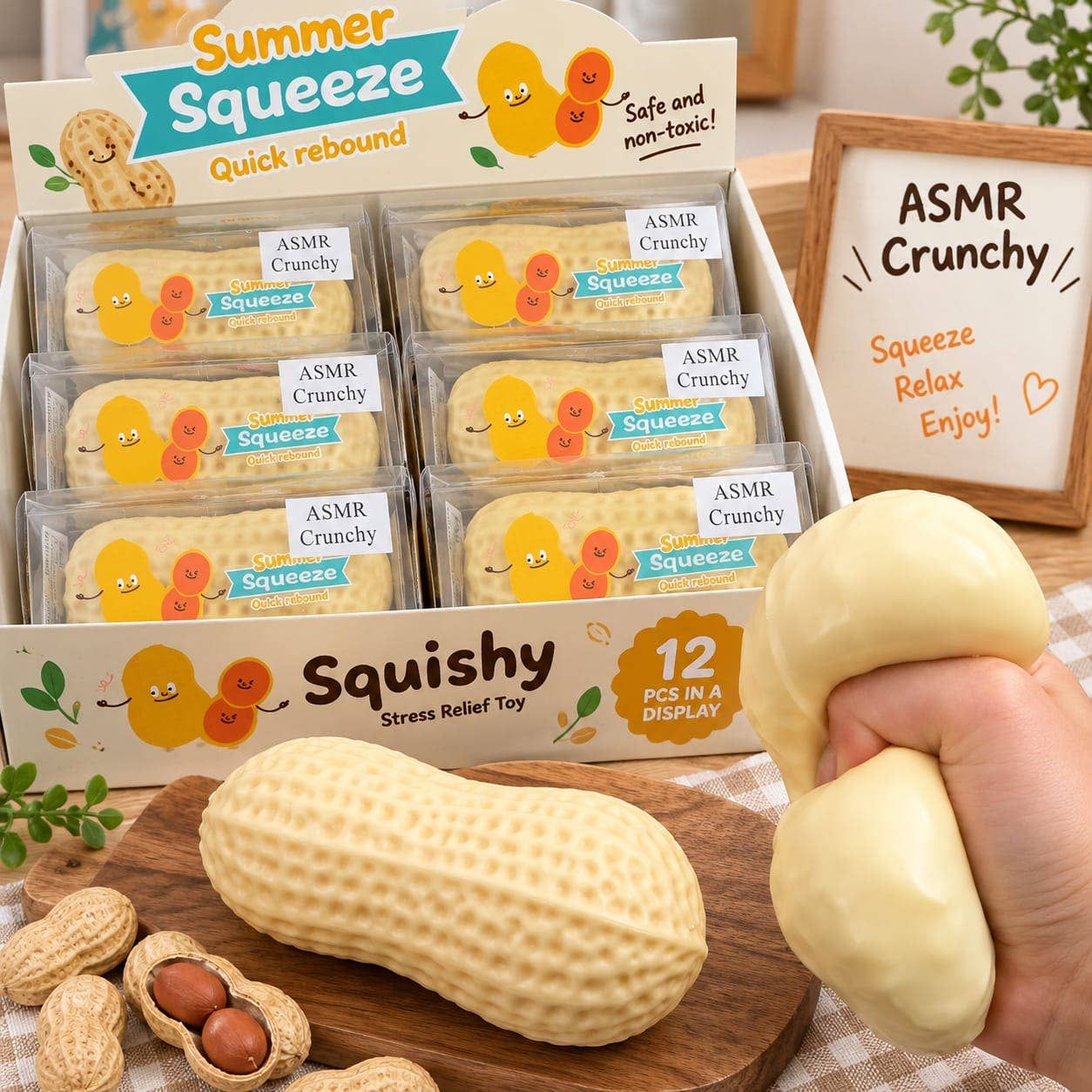 Peanut Modeling Clay Squishy Sensory Fidget Toy