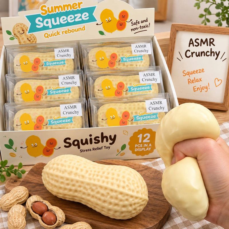 Peanut Modeling Clay Squishy Sensory Fidget Toy