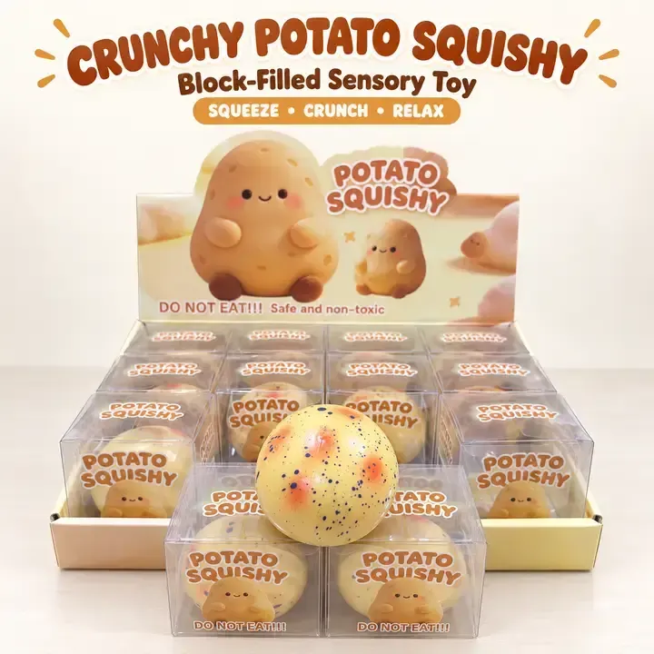 Crunchy Potato Squishy – Crunching Sound Squeeze Toy