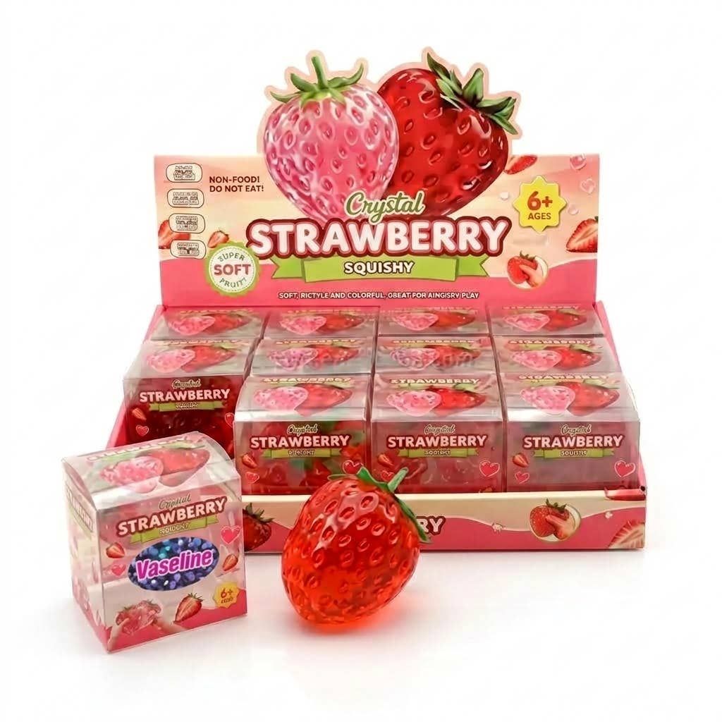 Strawberry Vaseline Coconut Oil Squishy Sensory Toy