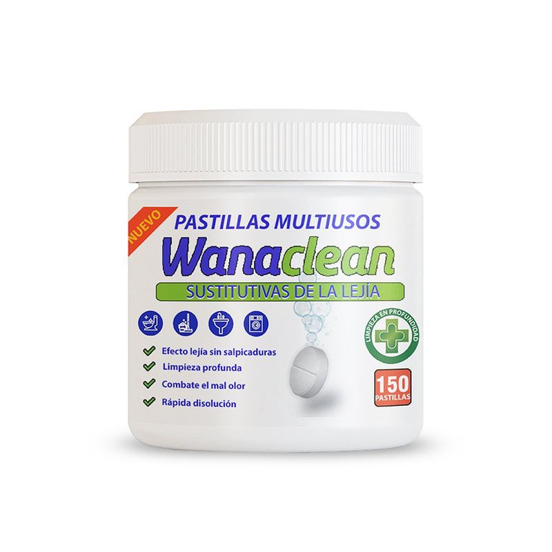 Pastillas de lejía WANACLEAN con cloro activo X 150U