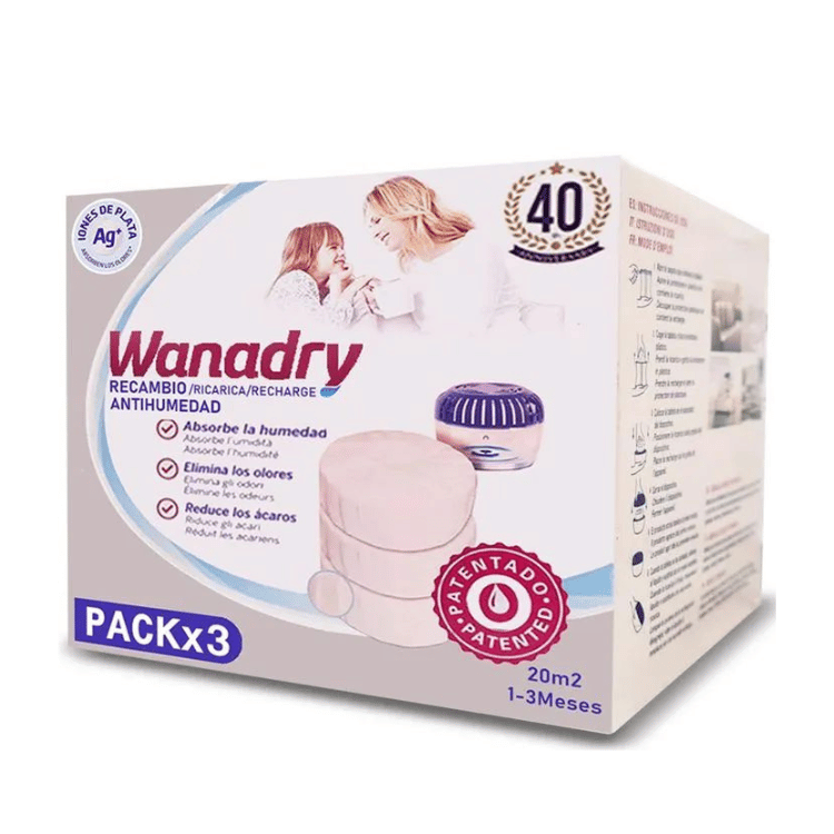Repuesto Deshumedecedor en pastillas WANADRY