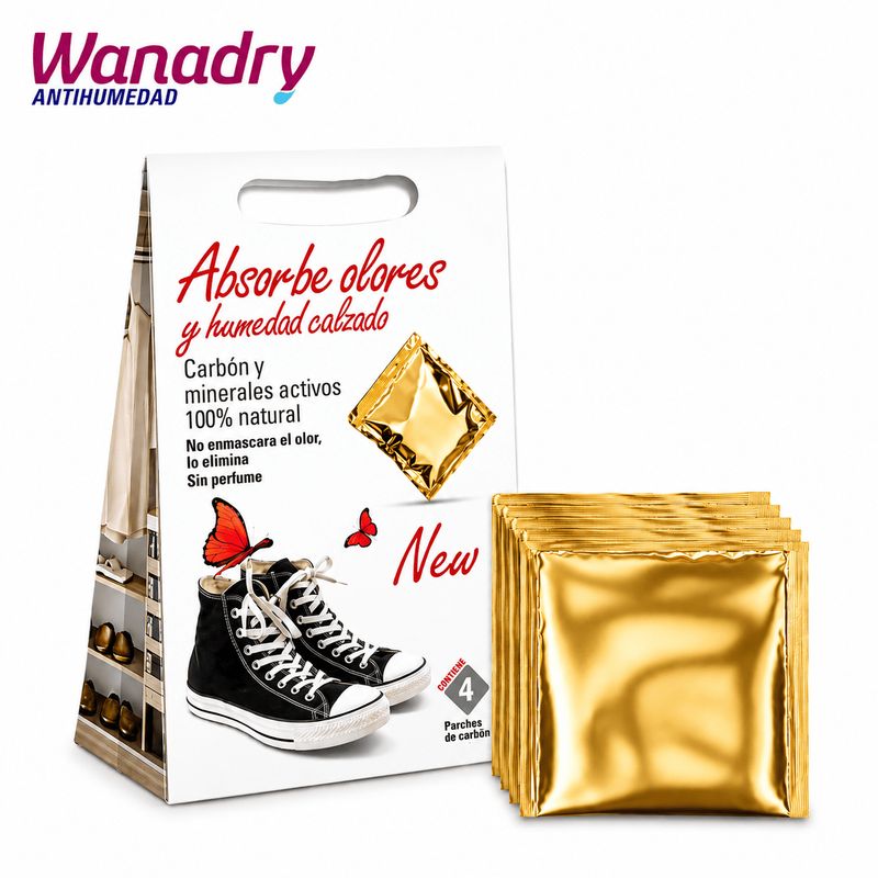 Absorbe olores y humedad de calzado
