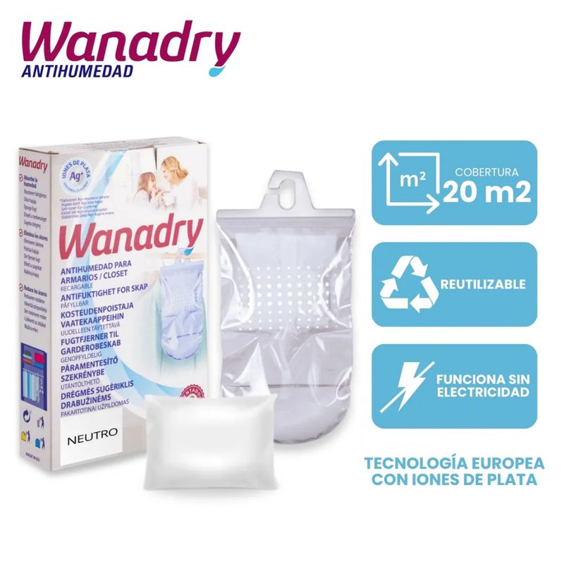 Deshumedecedor para closet WANADRY