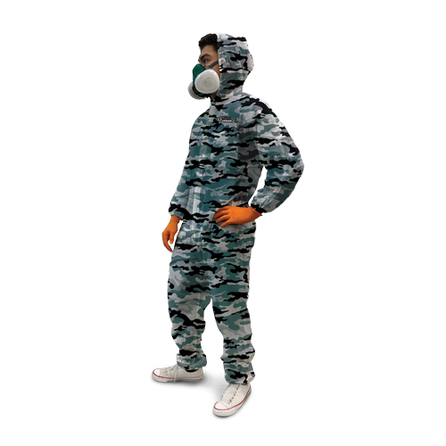 138.701 - Camouflage Teflon Fiber Paint Suit Small