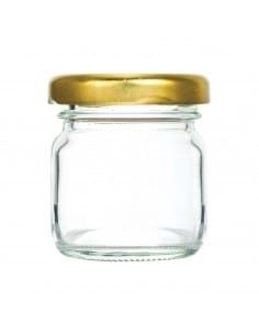 35ml Jar (50g) - 30 Pack, 43mm Lid Design: Gold