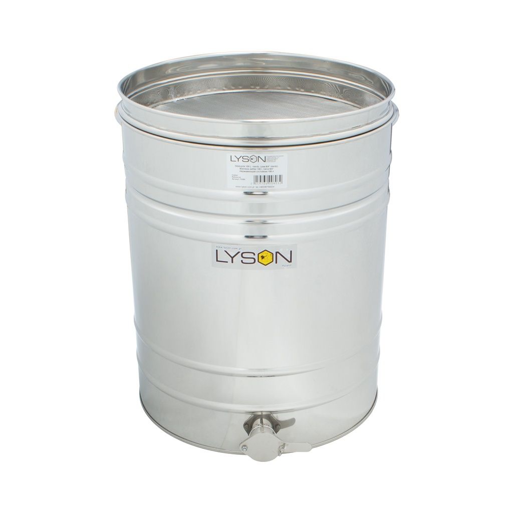 Stainless settlers with sieve - no handles, Design: 7036N_S