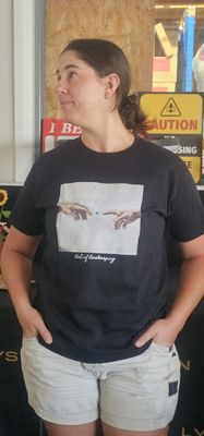 Art of Beekeeping Shirt - Creation of Adam (Black)