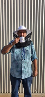 Beekeeping hat (linen) with detachable fabric net