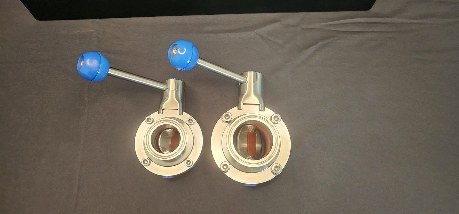 Butterfly valve tri-clover
