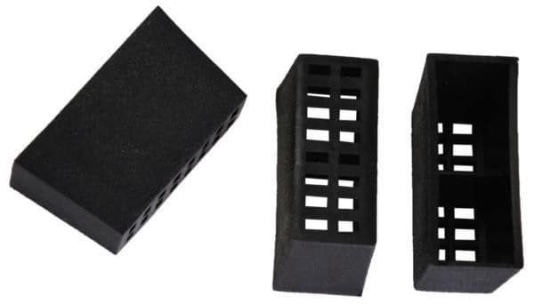 Plastic ventilation plug, trapezoid
