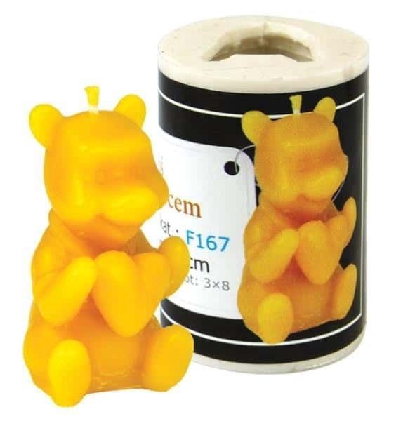 Silicone mould  - Bear with heart (H-5cm)