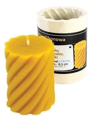 Silicone mould  - Curled Cylinder, low
