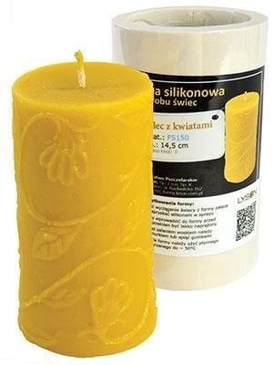 Silicone mould  - Cylinder with Flowers