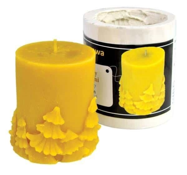 Silicone mould  - Cylinder with Christmas Trees, small