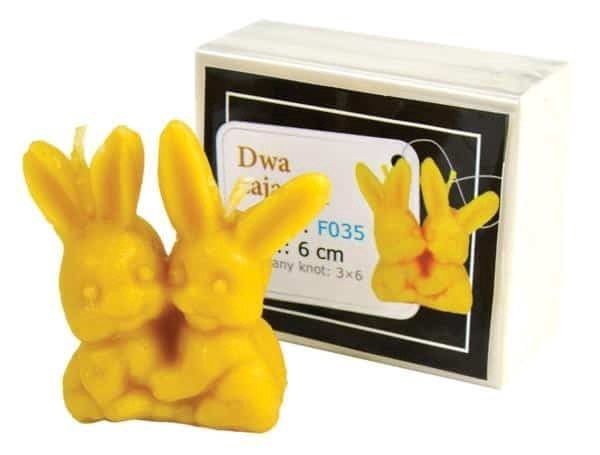 Silicone mould  - Two rabbits (H-6cm)