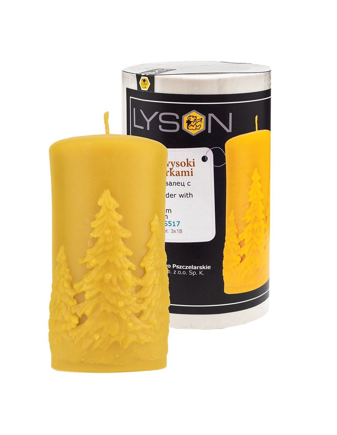 SILICONE MOULD - HIGH CYLINDER WITH SPRUCES