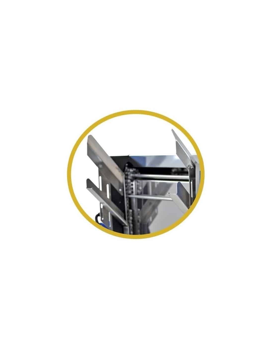 Slides for manual feed uncapping machine