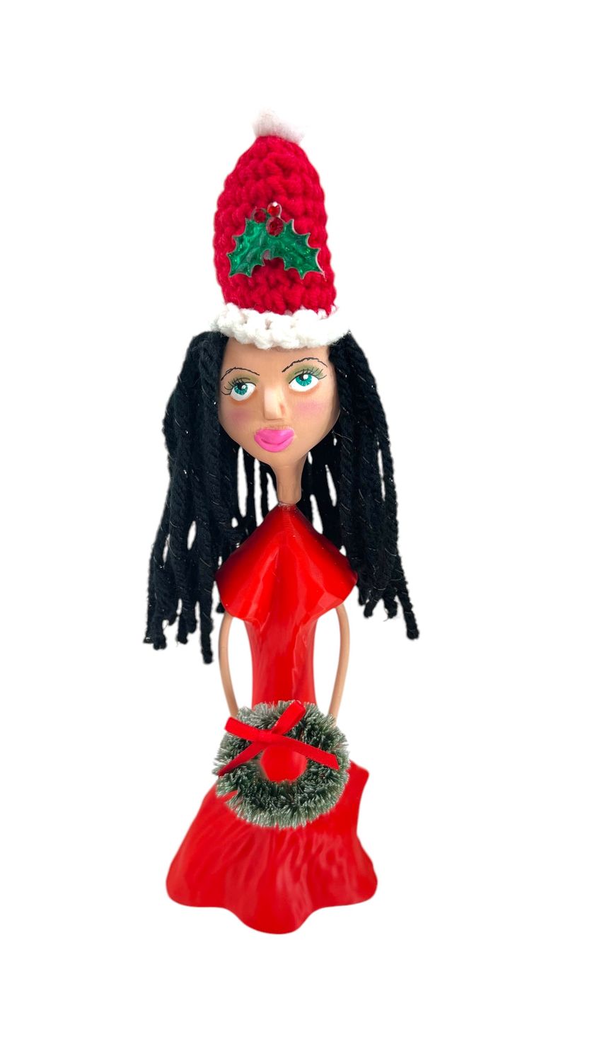 Christmas Wreath Girl