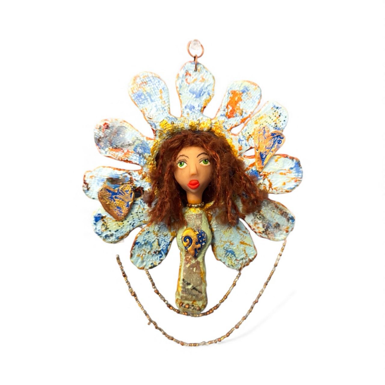 Blu Wallflower Wall Doll