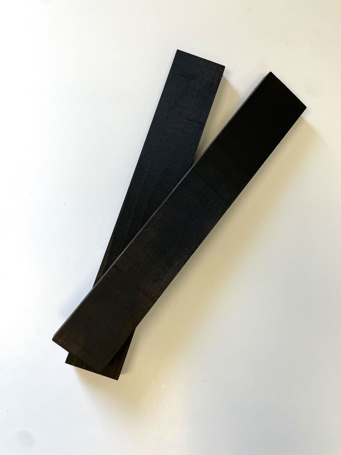 Viola Fingerboard Blanks | Thermally Modified | Torrified Maple Infused with Resin | Obsidian Ebony - Real Wood Ebony Substitute