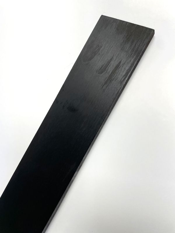 Bass Fingerboard Blanks | Thermally Modified | Torrified Maple Infused with Resin | Obsidian Ebony - Real Wood Ebony Substitute
