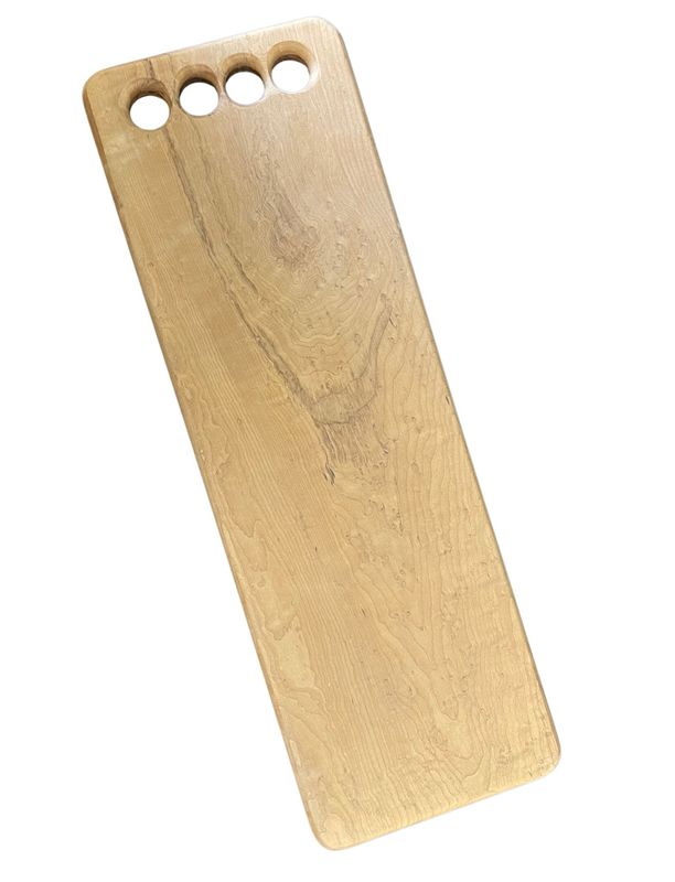 Cutting Board With Finger Holes | Thermally Modified Laminated Maple Cutting Board