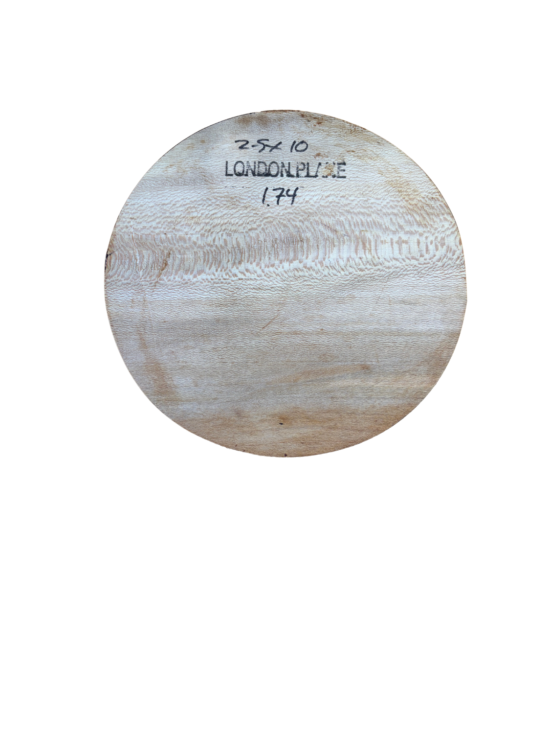 London Plane Bowl Blank 2 London Plane Bowl Blank 2" x 10" x 10"