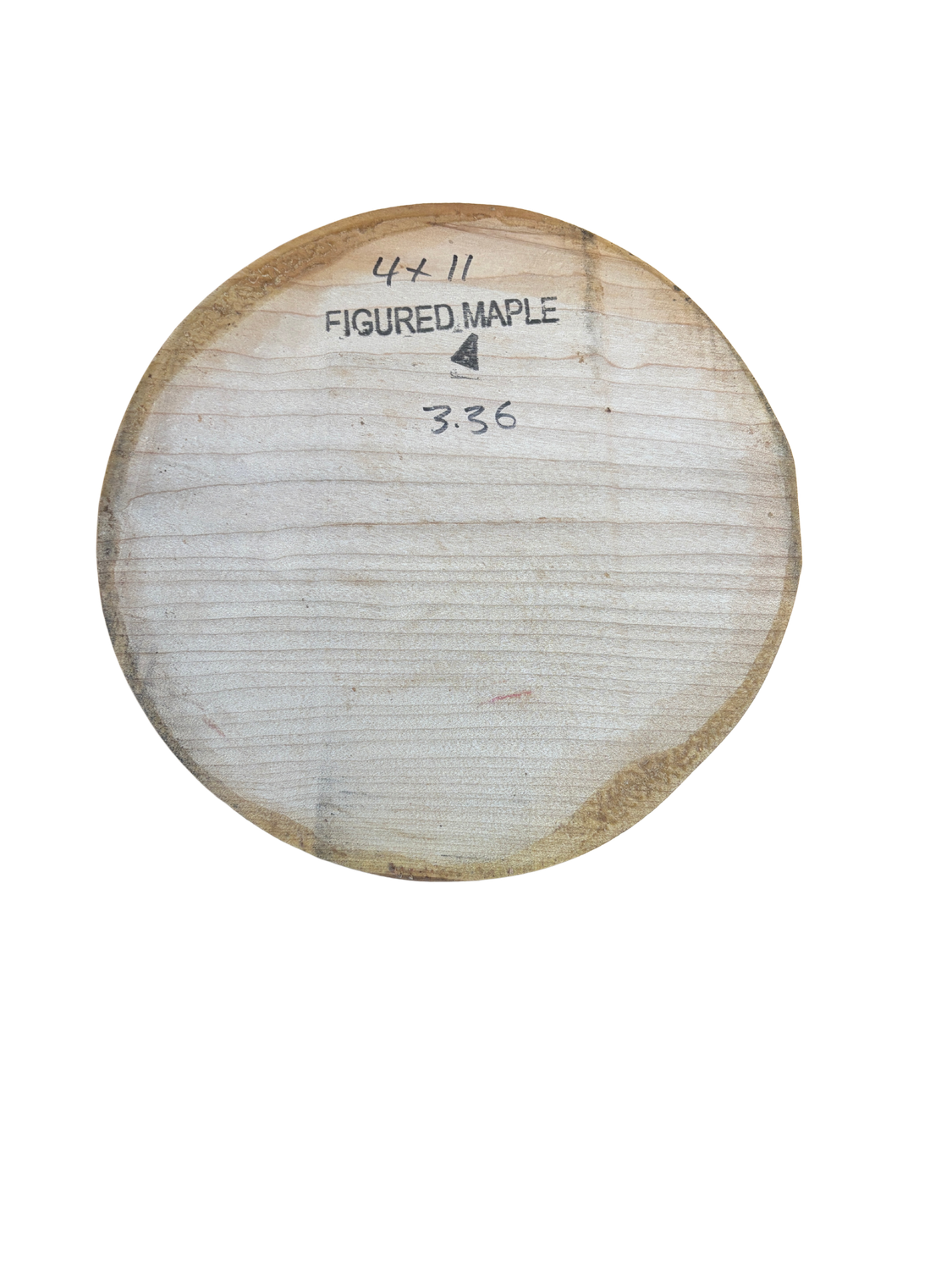 Maple Bowl Blank 4" x 11" x 11"