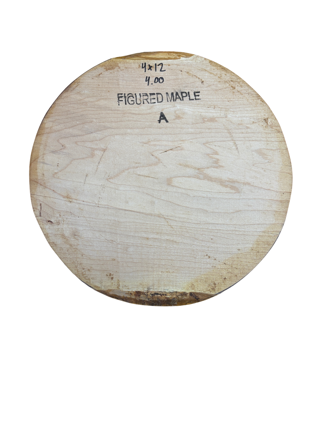 Maple Bowl Blank 4" x 12" x 12"