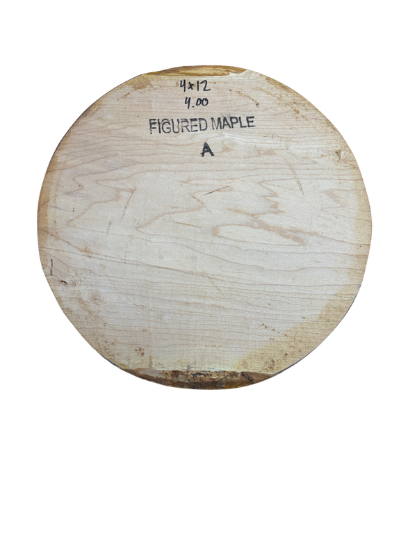 Maple Bowl Blank 4 Maple Bowl Blank 4" x 12" x 12"