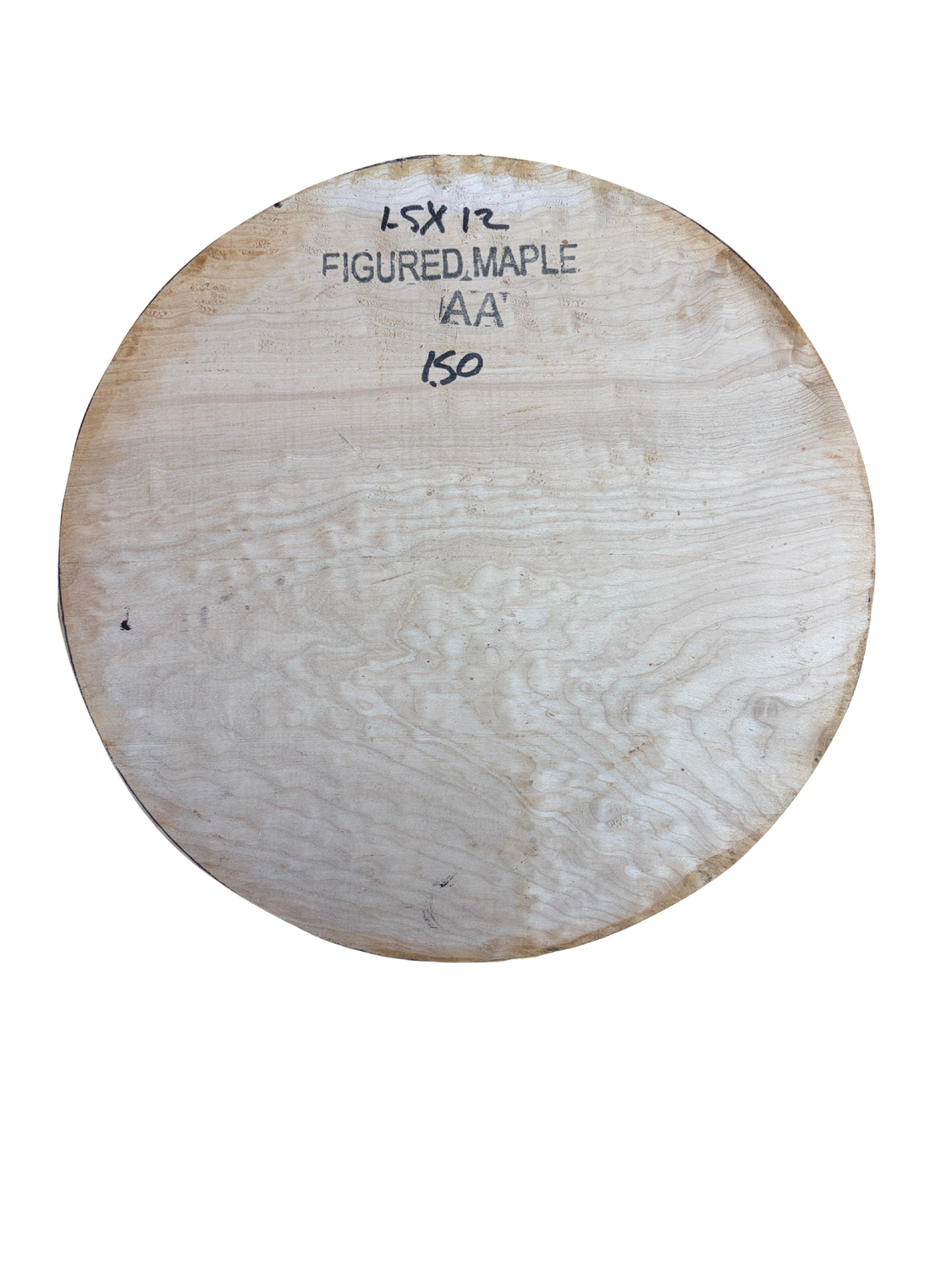 Maple Bowl Blank 1.5 Maple Bowl Blank 1.5" x 12" x 12"