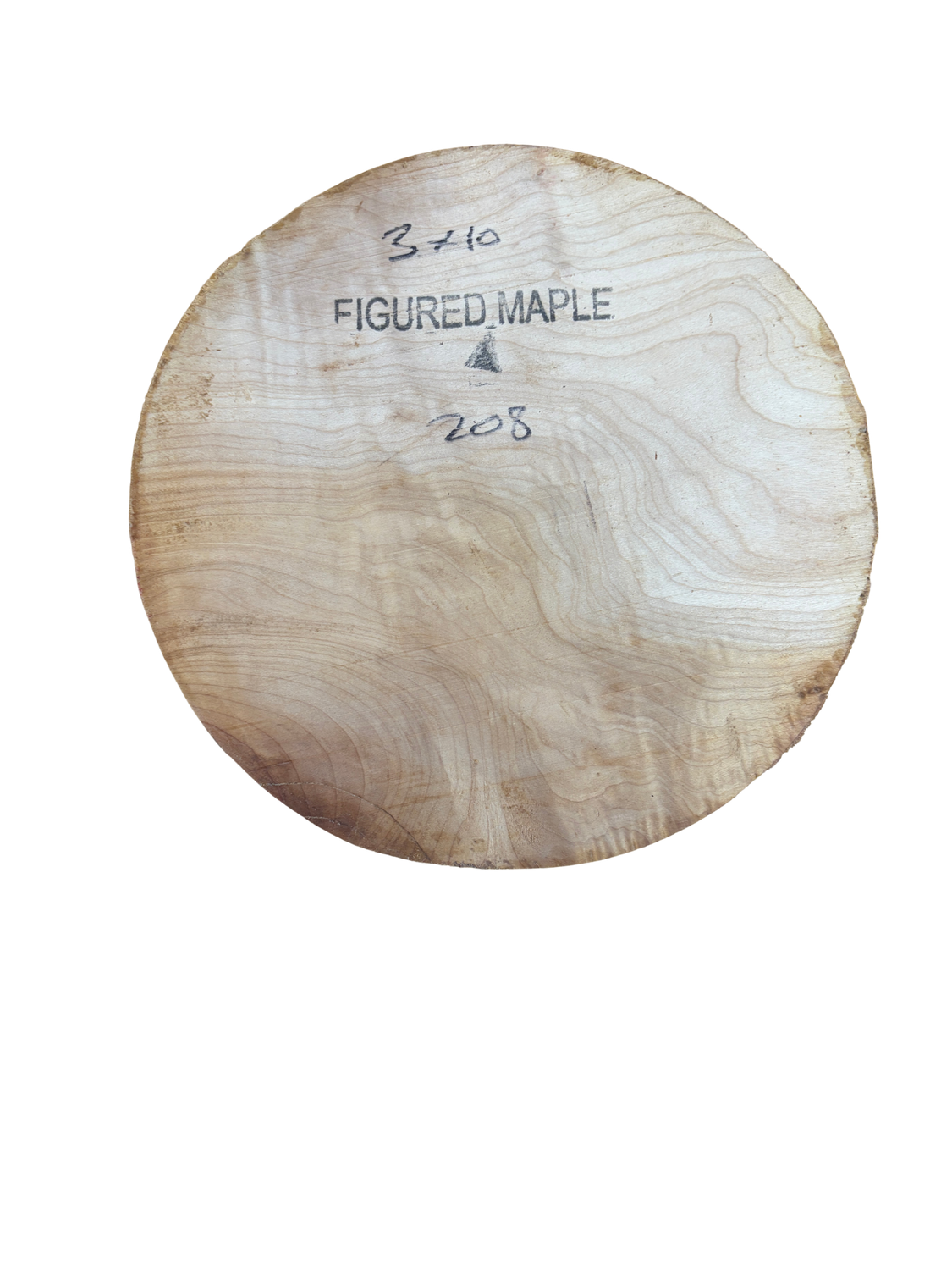 Maple Bowl Blank 3 Maple Bowl Blank 3" x 10" x 10"