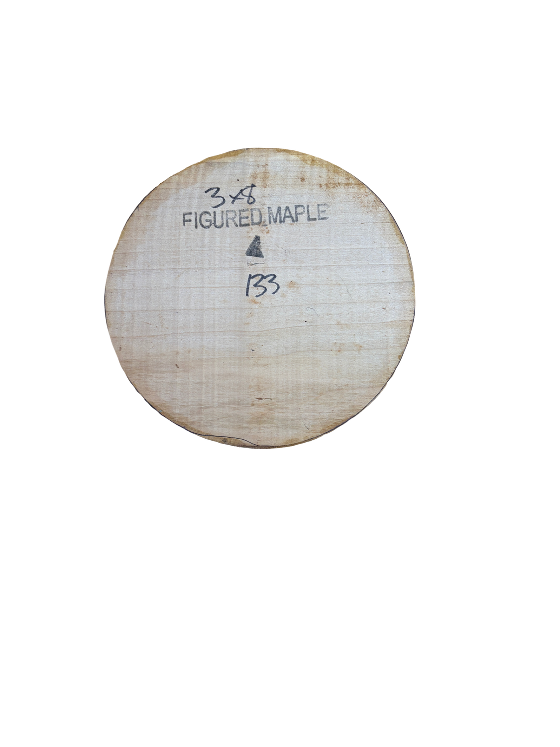Maple Bowl Blank 3 Maple Bowl Blank 3" x 8" x 8"