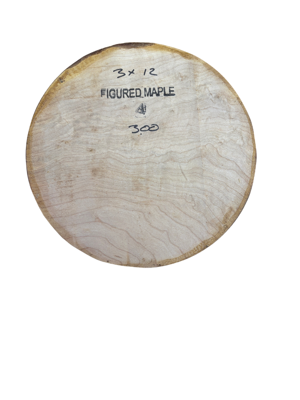 Maple Bowl Blank 3 Maple Bowl Blank 3" x 12" x 12"