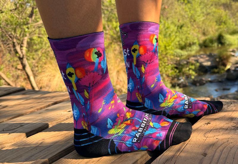 Purple Trail Running Socks