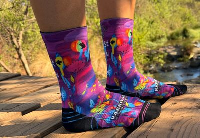 Purple Trail Running Socks