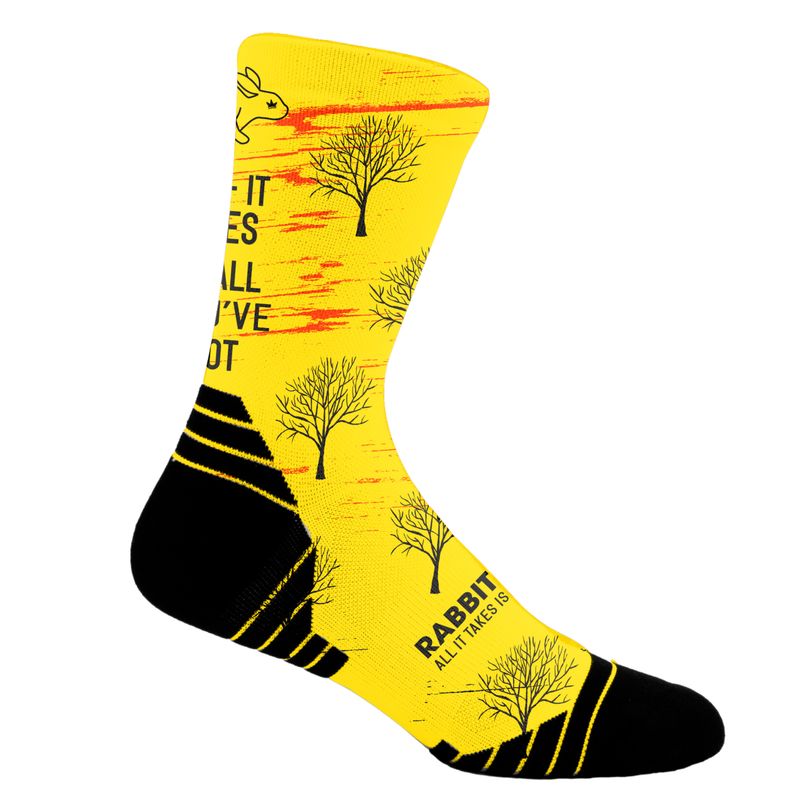 Yellow Trail Running Socks