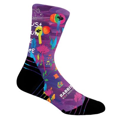 Purple Trail Running Socks