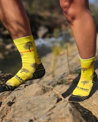 Yellow Trail Running Socks