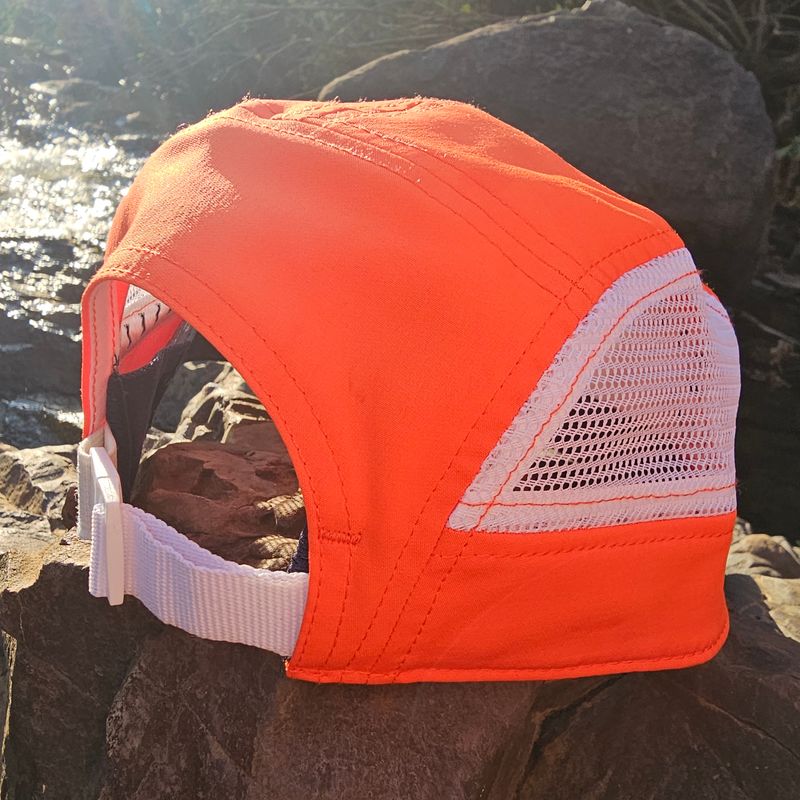 Orange &amp; Navy Running Cap
