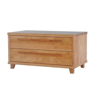 Chest of Drawers 2C Solid Wood, Black Alder