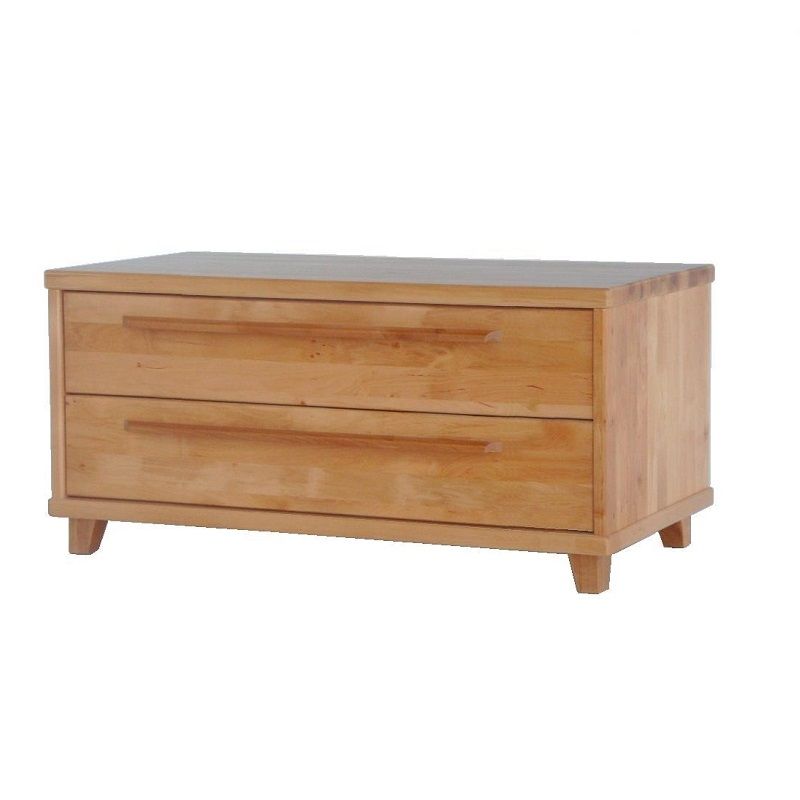 Chest of Drawers 2D Solid Wood, Black Alder