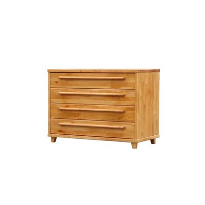 Chest of Drawers 4D Solid Wood, Black Alder