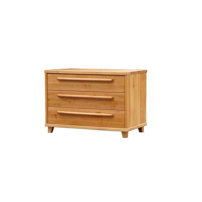 Chest of Drawers 3D Solid Wood, Black Alder