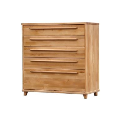 Chest of Drawers 6D Solid Wood, Black Alder