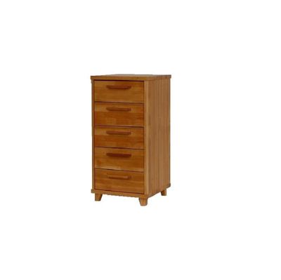 Chest of Drawers 5A Solid Wood, Black Alder