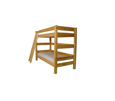 Bunk Bed Mobi for children , Solid wood- Black alder