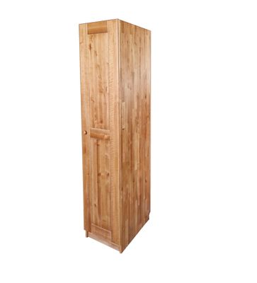 Solid wood 1-door warderobe - Black alder