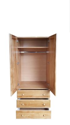 Solid wood 2-door warderobe - Black alder